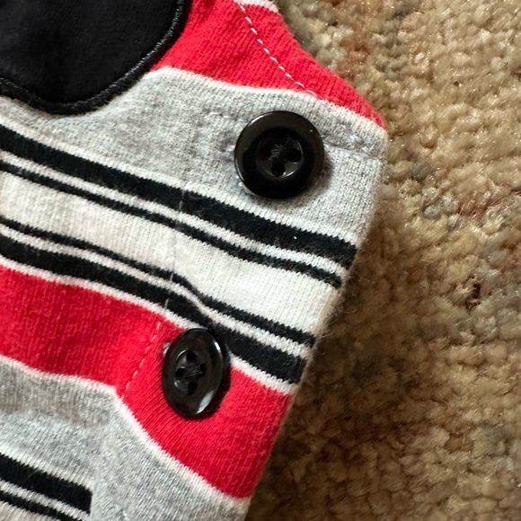 Disney Baby Mickey Mouse Newborn Overall Onesie - Picture 4 of 9